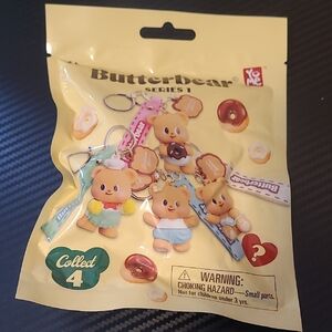 Butter Series 1 Bear Keychains - Brown and Blue